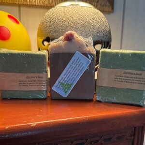 🫧🧼🛁🫧Handcrafted Soap Trio - Green and Brown